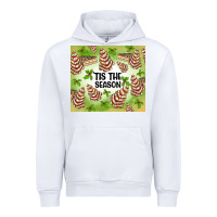 White tis the season christmas tree cake Urban Hoodie - MaliasSmallBusiness