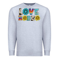 Heather Grey love rodeo Premium Sweatshirt - AdoDesignShop