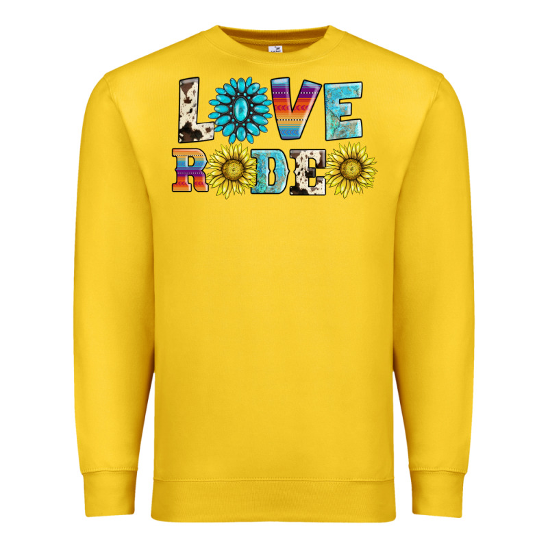 Love Rodeo Premium Sweatshirt by AdoDesignShop | Teevron