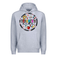 Heather Grey teachers aide Premium Hoodie - MaliasSmallBusiness