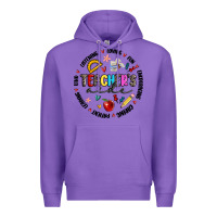 Purple teachers aide Premium Hoodie - MaliasSmallBusiness