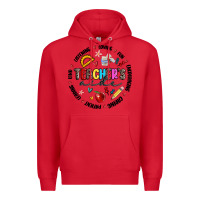 Red teachers aide Premium Hoodie - MaliasSmallBusiness