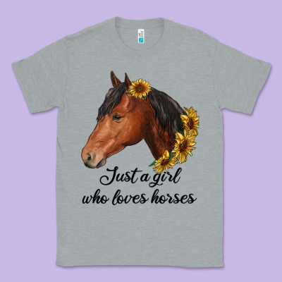 Just A Girl Who Loves Horses Classic Tee Designed By Ranaportraitstore