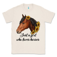 Natural just a girl who loves horses Classic Tee - RanaPortraitStore