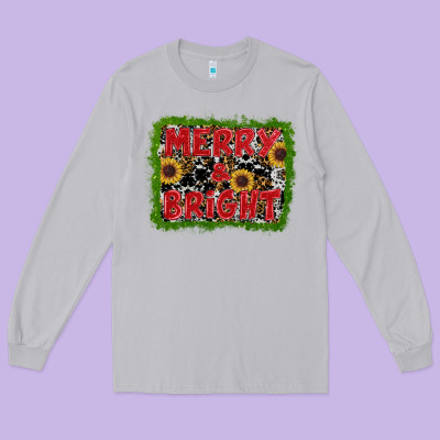 Marry And Bright Long Sleeve Tee Designed By Ranaportraitstore