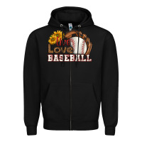 Black live love baseball Zipper Hoodie - HRA Design Shop