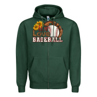 Sports Green live love baseball Zipper Hoodie - HRA Design Shop