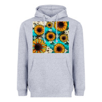 Heather Grey gemstone sunflower Heavyweight Hoodie - JahusDesignShop