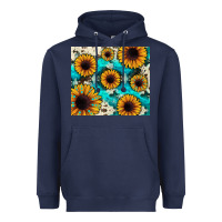 Navy gemstone sunflower Heavyweight Hoodie - JahusDesignShop