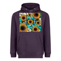Plum gemstone sunflower Heavyweight Hoodie - JahusDesignShop