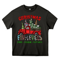 Asphalt christmas farm fresh Heavy Core Tee - CowhideDigitalArt