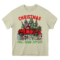 Mossy christmas farm fresh Heavy Core Tee - CowhideDigitalArt