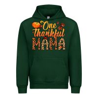 Forest Green one thankful mama Urban Hoodie - MaliasSmallBusiness