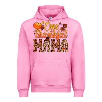 Fuchsia Pink one thankful mama Urban Hoodie - MaliasSmallBusiness