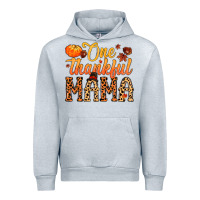 Heather Grey one thankful mama Urban Hoodie - MaliasSmallBusiness