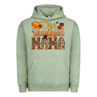 Pigment Oil Green one thankful mama Urban Hoodie - MaliasSmallBusiness