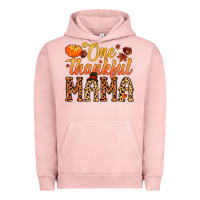 Pigment Salmon one thankful mama Urban Hoodie - MaliasSmallBusiness