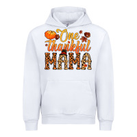 White one thankful mama Urban Hoodie - MaliasSmallBusiness