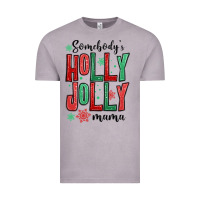 Vintage Zinc somebodys holly jolly mama Vintage Tee - MaliasSmallBusiness