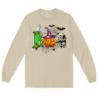 Mushroom boo halloween Long Sleeve Tee - Zillion Design Studio