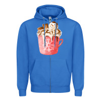 True Royal hotcocoa with snowman  fa element Zipper Hoodie - FaDigitalArtStudio