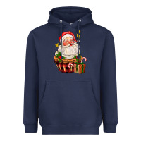 Navy santa claus cupcake Heavyweight Hoodie - AdoDesignShop