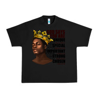 Black afro man god says you are Urban Heavy Tee - texasbilliewilder