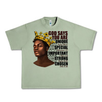 Oil Green afro man god says you are Urban Heavy Tee - texasbilliewilder
