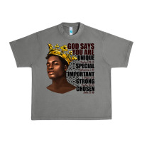 Tornado afro man god says you are Urban Heavy Tee - texasbilliewilder