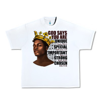 White afro man god says you are Urban Heavy Tee - texasbilliewilder