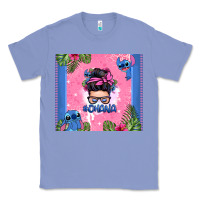 Colony Blue ohana stitch messy bun Classic Tee - Zillion Design Studio