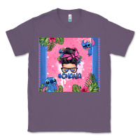 Lavender ohana stitch messy bun Classic Tee - Zillion Design Studio