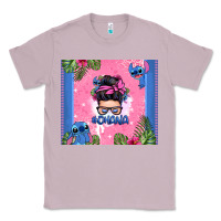 Lilac ohana stitch messy bun Classic Tee - Zillion Design Studio