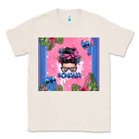 Natural ohana stitch messy bun Classic Tee - Zillion Design Studio
