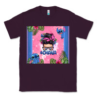 Plum ohana stitch messy bun Classic Tee - Zillion Design Studio