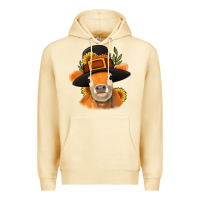 Pina Colada Thanksgiving Cow Premium Hoodie - NancyCooperArtShop