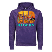 Cloud Purple western skeleton Vintage Hoodie - AdoDesignShop