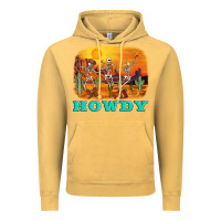 Vintage Mustard western skeleton Vintage Hoodie - AdoDesignShop