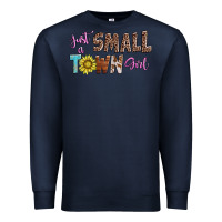 Navy just a small town girl Premium Sweatshirt - AdoDesignShop