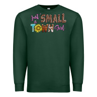 Sports Green just a small town girl Premium Sweatshirt - AdoDesignShop