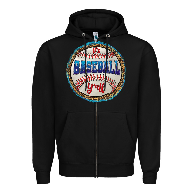 It's Baseball Y'all Zipper Hoodie by HRA Design Shop | Teevron