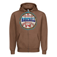 Chestnut it's baseball y'all Zipper Hoodie - HRA Design Shop