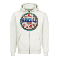 Oatmeal Heather it's baseball y'all Zipper Hoodie - HRA Design Shop