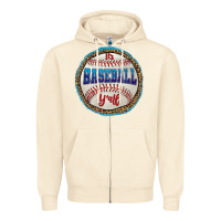 Sandshell it's baseball y'all Zipper Hoodie - HRA Design Shop