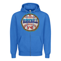 True Royal it's baseball y'all Zipper Hoodie - HRA Design Shop