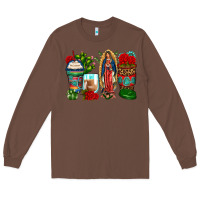 Chestnut lady of guadalupe coffee cups Long Sleeve Tee - Zillion Design Studio