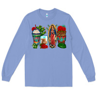 Colony Blue lady of guadalupe coffee cups Long Sleeve Tee - Zillion Design Studio