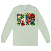 Matcha lady of guadalupe coffee cups Long Sleeve Tee - Zillion Design Studio