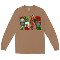 Toasted Coconut lady of guadalupe coffee cups Long Sleeve Tee - Zillion Design Studio