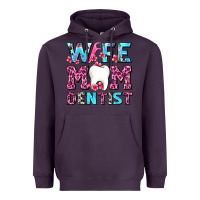Plum Wife Mom Dentist With Tooth And Floss Heavyweight Hoodie - AdoDesignShop